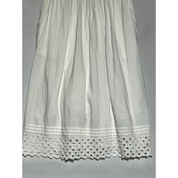 Anthropologie Maeve Dress Small White Eyelet Square Neck Coastal Cottage - Picture 5 of 12